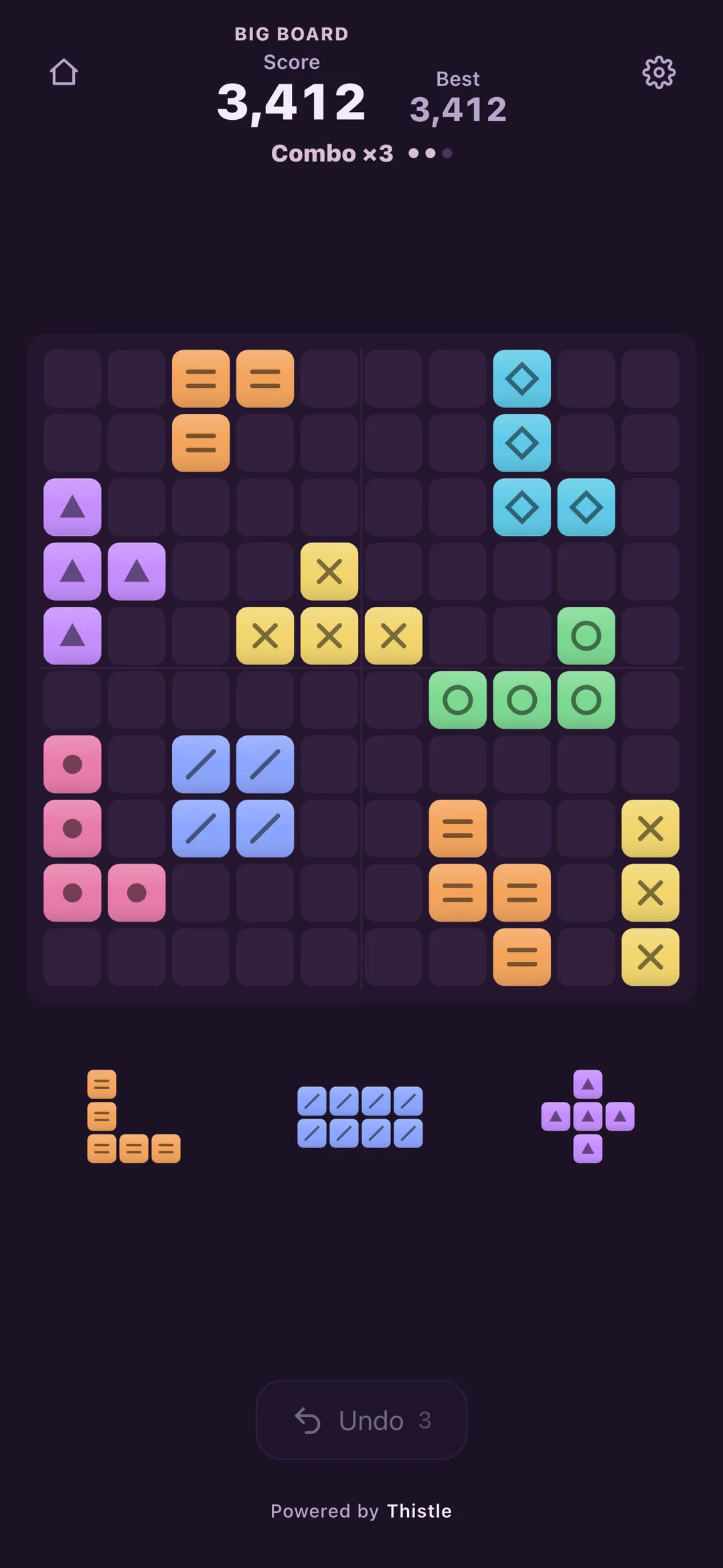 The 10×10 Big Board with larger pieces